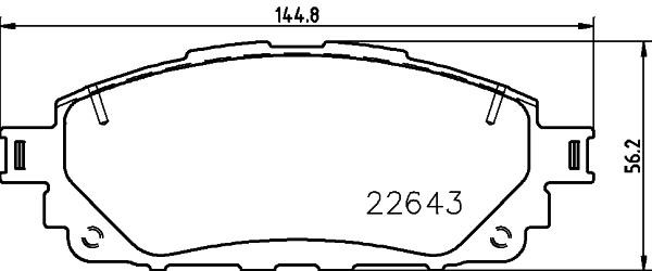 Hella-Pagid 8DB 355 032-961 Brake Pad Set, disc brake 8DB355032961