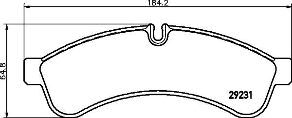 Hella-Pagid 8DB 355 039-251 Brake pad set 8DB355039251 8DB355039251 Hella-Pagid Brake pad set