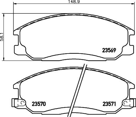 Hella-Pagid 8DB 355 027-691 Brake Pad Set, disc brake 8DB355027691