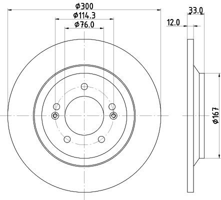Hella-Pagid 8DD 355 131-381 Brake disc 8DD355131381 8DD355131381 Hella-Pagid Brake disc