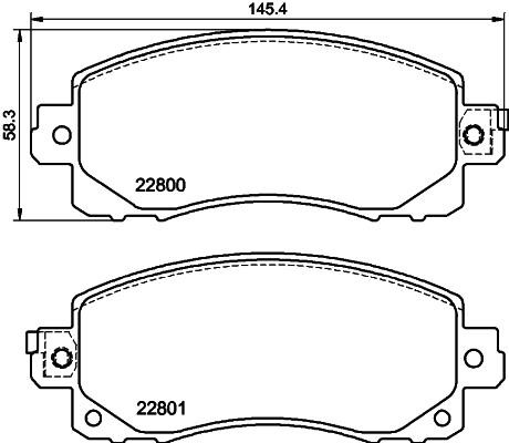 Hella-Pagid 8DB 355 039-161 Brake Pad Set, disc brake 8DB355039161