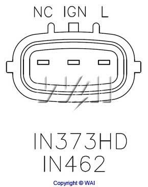 Alternator regulator Wai IN462