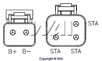 Alternator regulator Wai H3106C