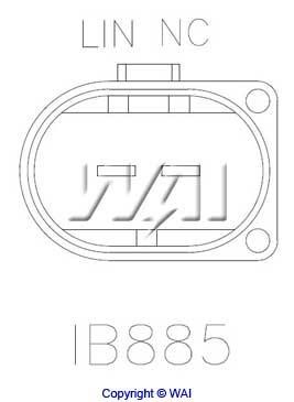 Alternator regulator Wai IB885