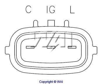 Alternator Regulator Wai IN6660
