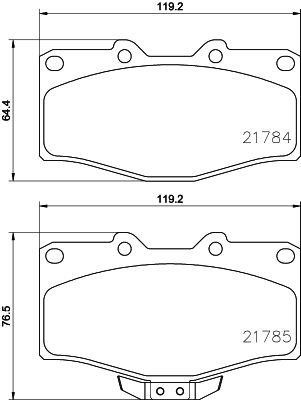 Hella-Pagid 8DB 355 036-821 Brake Pad Set, disc brake 8DB355036821
