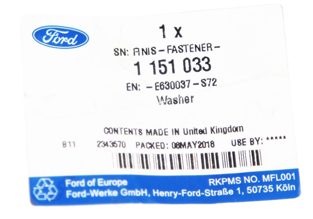 Washer Ford 1 151 033