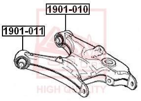 Asva 1901-010 Silent block rear lower arm rear 1901010