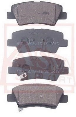 Asva AKD-12202 Rear disc brake pads, set AKD12202