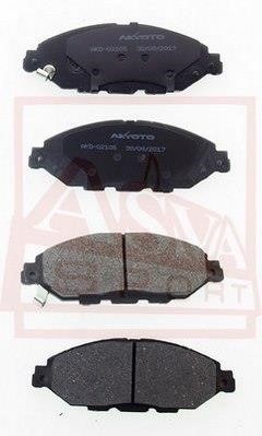 Asva AKD-02105 Brake Pad Set, disc brake AKD02105