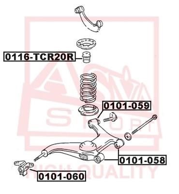 Asva 0101-060 Silent block 0101060