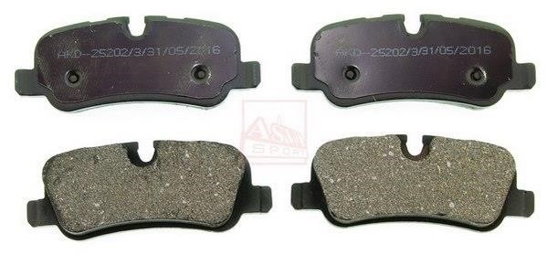 Asva AKD-25202 Front disc brake pads, set AKD25202