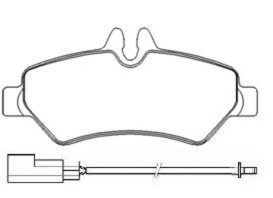 Asva AKDC-0697 Brake Pad Set, disc brake AKDC0697