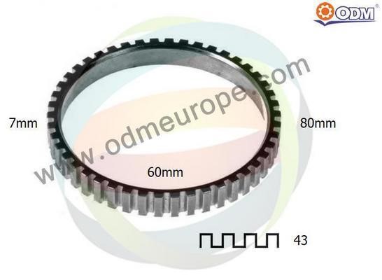 Odm-multiparts 26080035 Ring ABS 26080035
