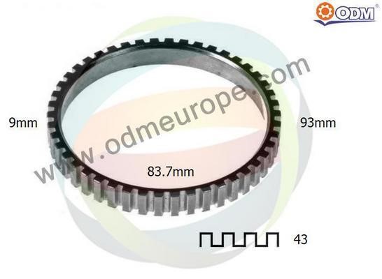 Odm-multiparts 26270007 Ring ABS 26270007