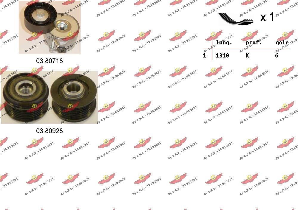 Autokit 06.0104 Drive belt kit 060104