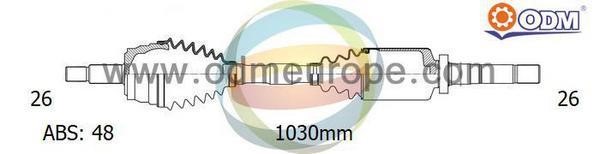 Odm-multiparts 18152401 Drive shaft 18152401