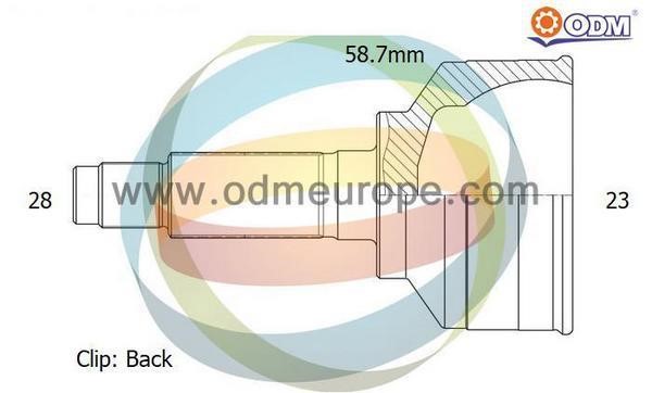 Odm-multiparts 12050423 CV joint 12050423