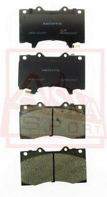 Asva AKD-02107 Brake Pad Set, disc brake AKD02107