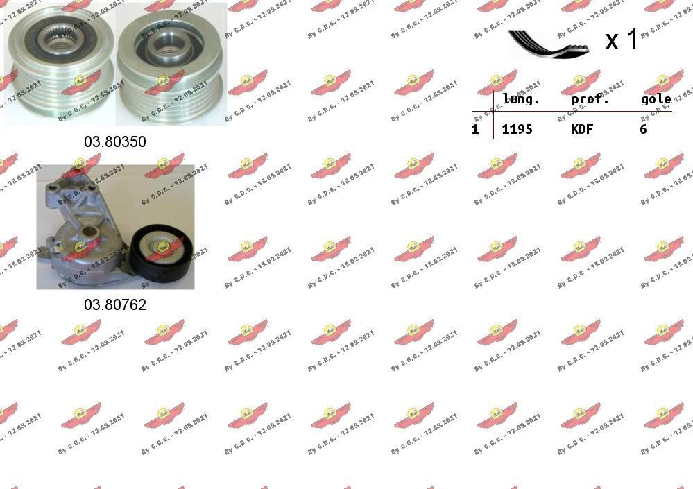 Autokit 06.0045 Drive belt kit 060045