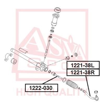 Asva 1221-38R Tie rod end outer 122138R