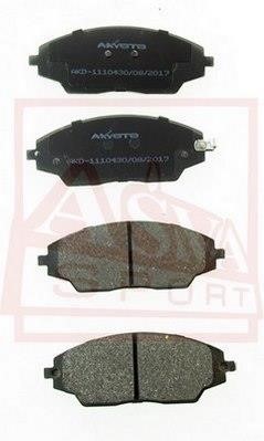 Asva AKD-11104 Front disc brake pads, set AKD11104