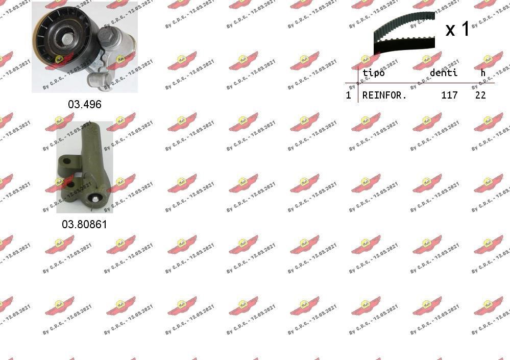 Autokit 04.5027C Timing Belt Kit 045027C