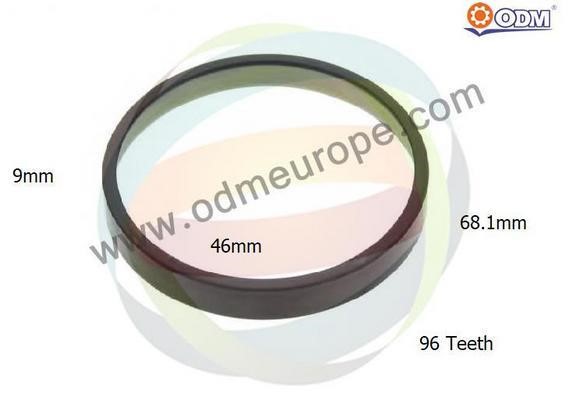 Odm-multiparts 26-140007 Sensor Ring, ABS 26140007