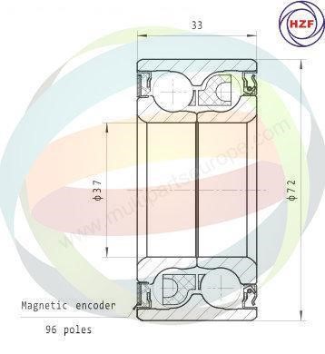 Odm-multiparts 70-160032 Wheel bearing kit 70160032