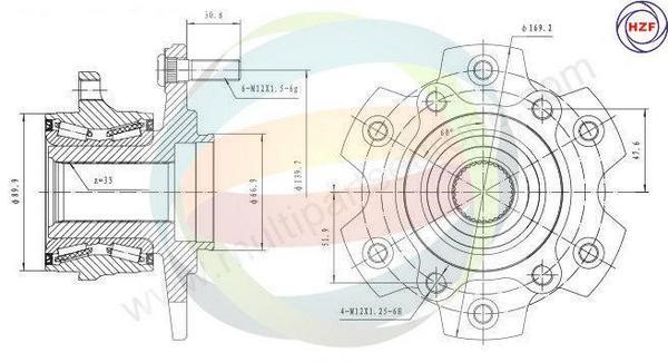 Odm-multiparts 70-080148 Wheel bearing kit 70080148