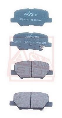 Asva AKD-05202 Rear disc brake pads, set AKD05202