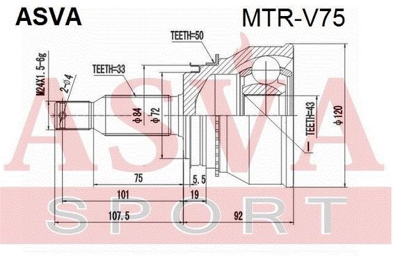 Buy Asva MTR-V75 at a low price in United Arab Emirates!