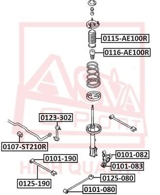Asva 0125-190 Track Control Arm 0125190
