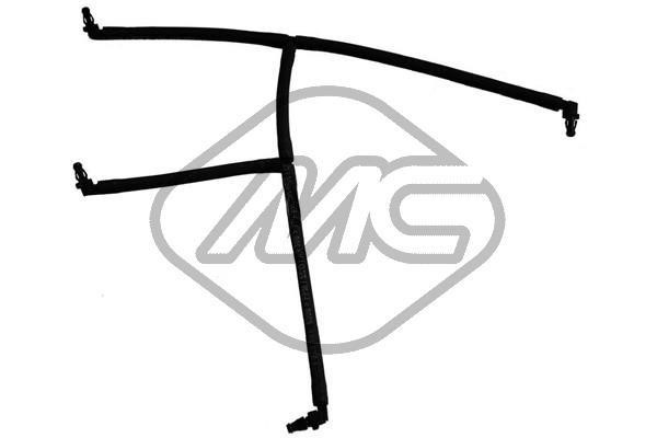 33026 Metalcaucho Hose, fuel overflow