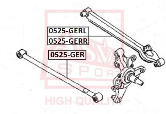Asva 0525-GERL Track Control Arm 0525GERL