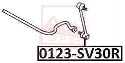 Asva 0123-SV30R Rod/Strut, stabiliser 0123SV30R