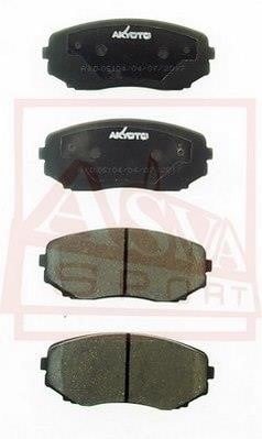 Asva AKD-05104 Front disc brake pads, set AKD05104