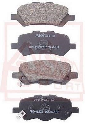 Asva AKD-01202 Rear disc brake pads, set AKD01202