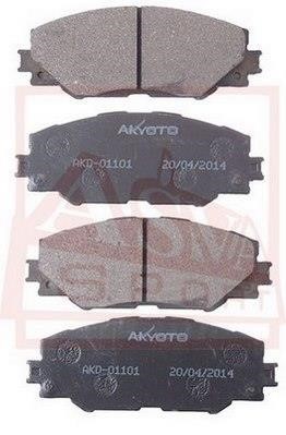 Asva AKD-01101 Front disc brake pads, set AKD01101