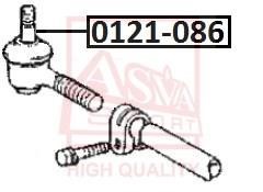 Asva 0121-086 Tie rod end outer 0121086