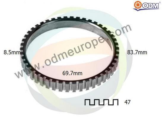 Odm-multiparts 26000011 Ring ABS 26000011