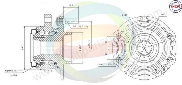 Odm-multiparts 70-060068 Wheel bearing kit 70060068