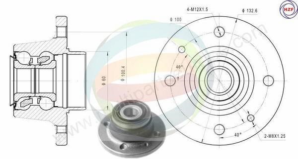 Odm-multiparts 70-290035 Wheel bearing kit 70290035