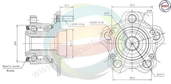 Odm-multiparts 70-060070 Wheel bearing kit 70060070