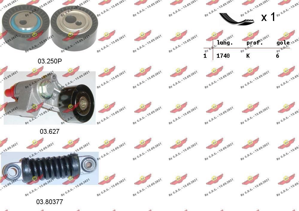 Autokit 06.0120 Drive belt kit 060120