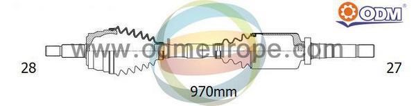 Odm-multiparts 18-086010 Drive Shaft 18086010