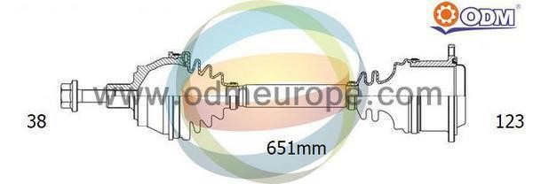 Odm-multiparts 18-216060 Drive Shaft 18216060