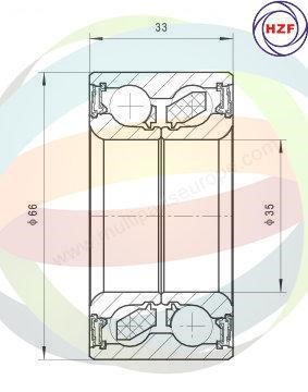 Odm-multiparts 70-350056 Wheel bearing kit 70350056