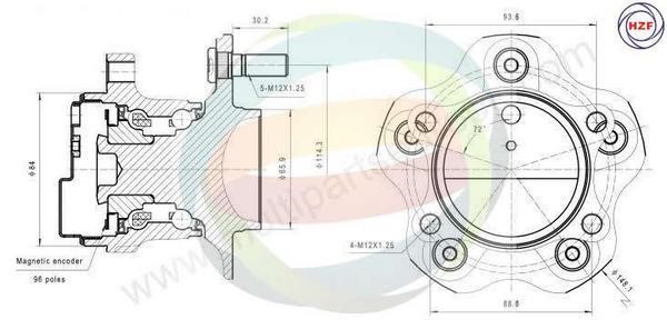 Odm-multiparts 70-060122 Wheel bearing kit 70060122
