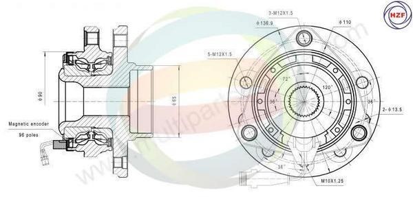 Odm-multiparts 70-230014 Wheel bearing kit 70230014